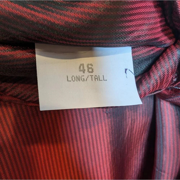 Hyde Park for Moores Dark Navy Two Button Blazer Men 46 Long Tall Gold Detail - Picture 6 of 13